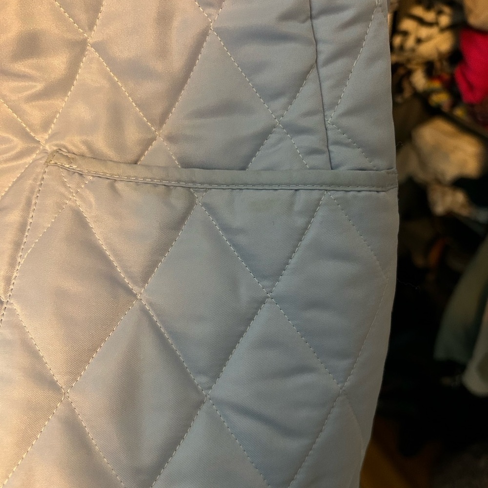 Burberry Light Blue Quilted Jacket - Picture 5 of 7